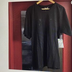 Versace 19-69 Black Crystal Embellished Tee